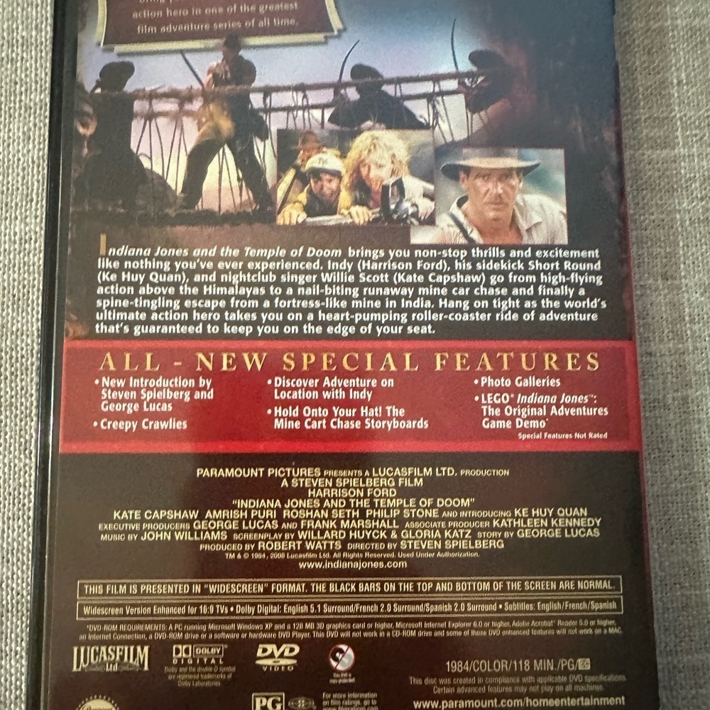 1981 - 2008 Indiana Jones The Complete Adventure Collection 4 DVD’s - Picture 8 of 12